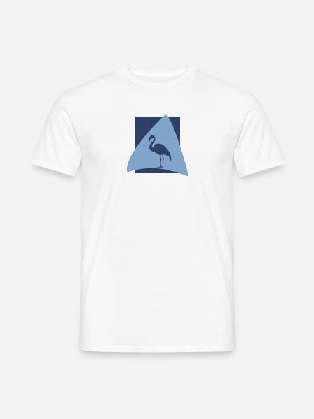 Flamingos Flamingo Flamenco Wasservogel - Männer T-Shirt - Weiß