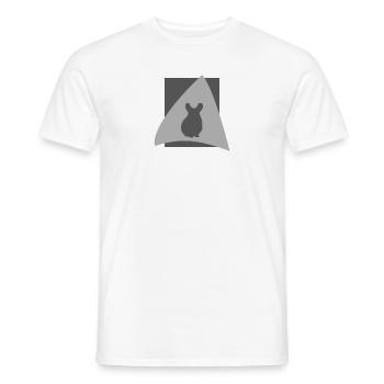 Hamster souris tamia - T-shirt homme - blanc - Devant - AI Model Male 178 dark (178cm)