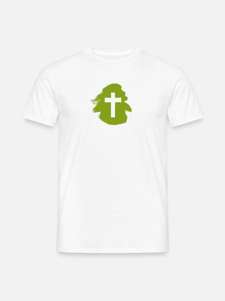 Kreuz Bibelvers Bibelvers - Männer T-Shirt - Weiß