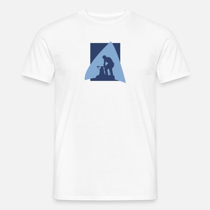Schmieden Schmiede Umformen - Männer T-Shirt - Weiß