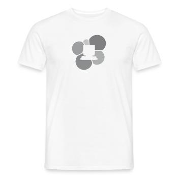 Computer Work PC Computer Science - Men's T-Shirt - white - Front - AI Model Male 178 dark (178cm)
