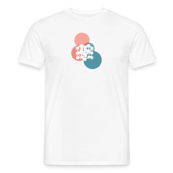 Crypto-monnaie Blockchain Crypto-monnaie - T-shirt homme - blanc - Devant - AI Model Male 178 dark (178cm)
