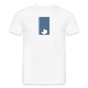 Blogger Homepage Blog - Men's T-Shirt - white - Front - AI Model Male 178 dark (178cm)