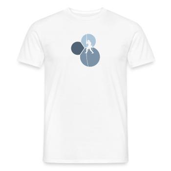 Mountaineering, Climbing, Rock Climbing - Men's T-Shirt - white - Front - AI Model Male 178 dark (178cm)