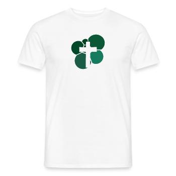 Bible Verse Bible Verse Church - Men's T-Shirt - white - Front - AI Model Male 178 dark (178cm)