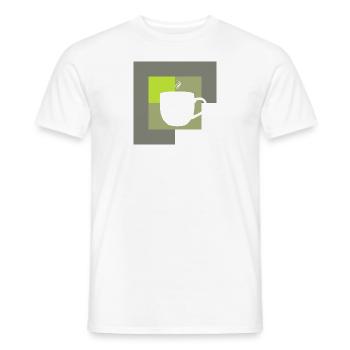 Kaffee Espresso - Männer T-Shirt - Weiß - Vorne - AI Model Male 178 dark (178cm)