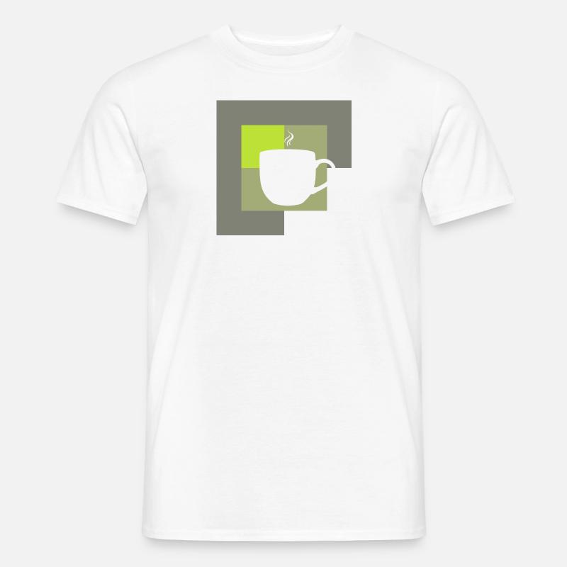 Kaffee Espresso - Männer T-Shirt - Weiß