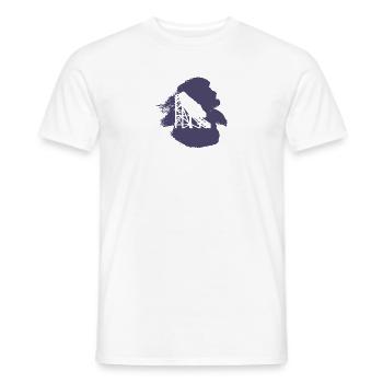 Grande roue de montagnes russes - T-shirt homme - blanc - Devant - AI Model Male 178 dark (178cm)
