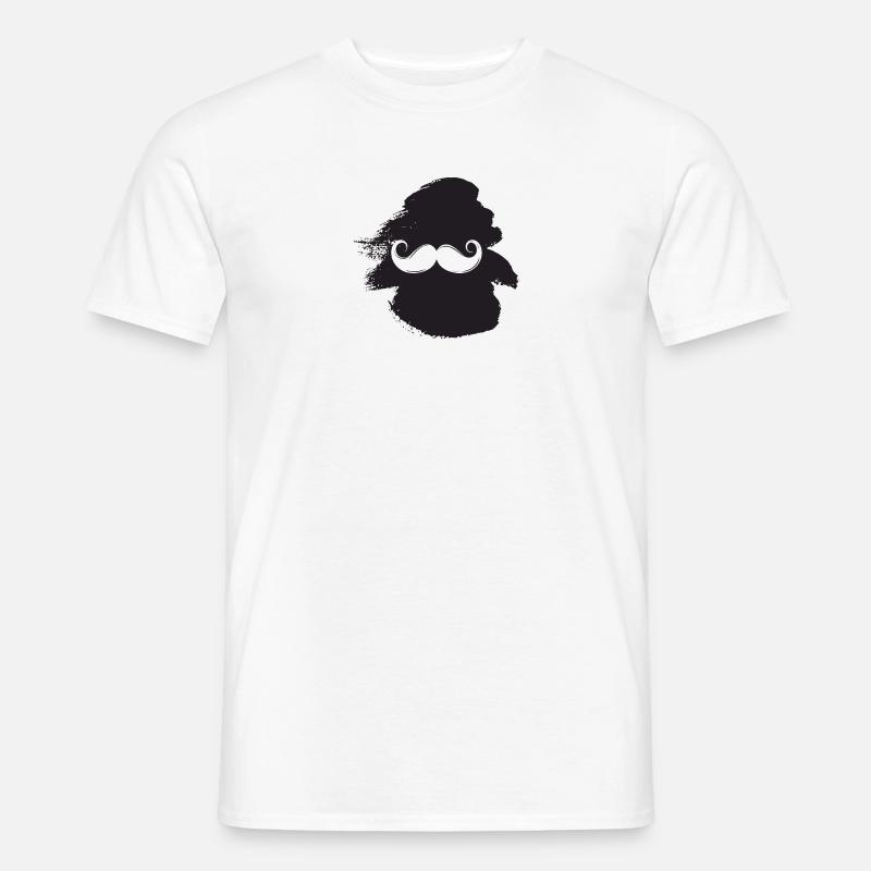 Bart Gentleman - Männer T-Shirt - Weiß