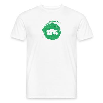Pneus Véhicules tout-terrain Sport automobile - T-shirt homme - blanc - Devant - AI Model Male 178 dark (178cm)