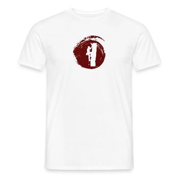 Kletterer Ausrüstung Baumklettern - Männer T-Shirt - Weiß - Vorne - AI Model Male 178 dark (178cm)