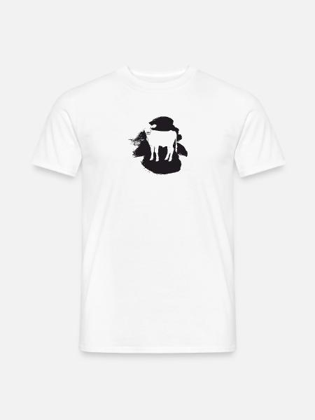 Veganerin Tierschutz Bio - Männer T-Shirt - Weiß