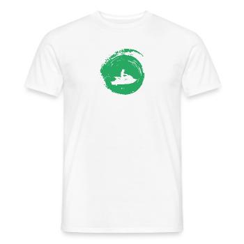 Jet Ski Ski Nautique Wakeskate - T-shirt homme - blanc - Devant - AI Model Male 178 dark (178cm)