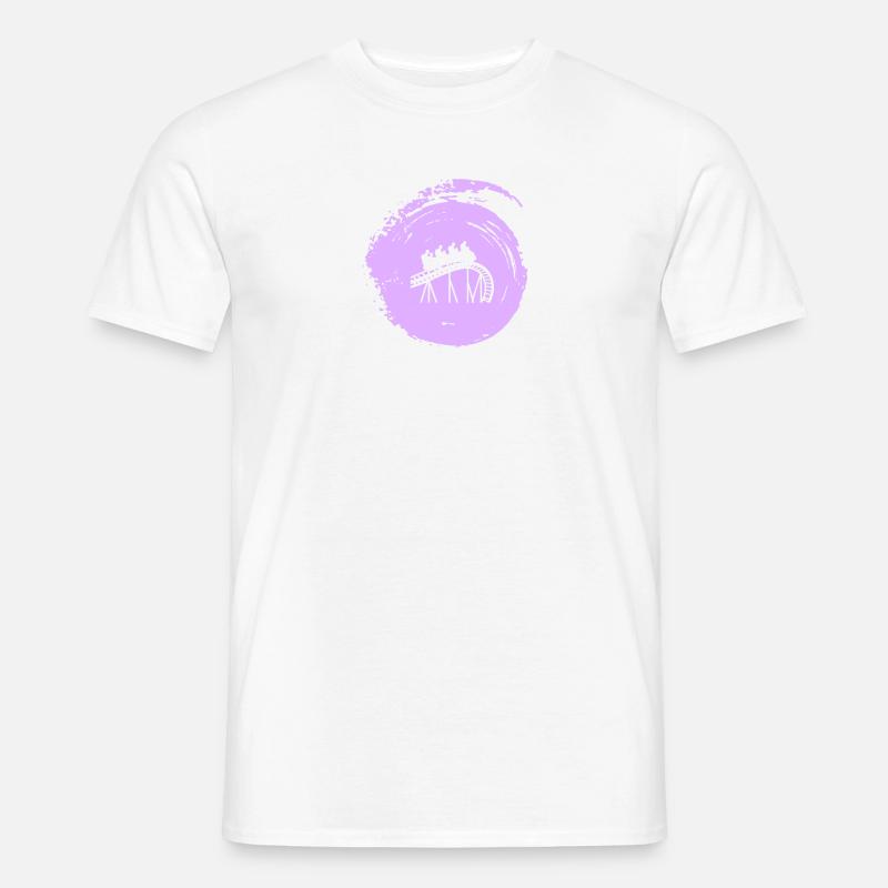 Chope de bière Rummel Roller Coaster - T-shirt homme - blanc