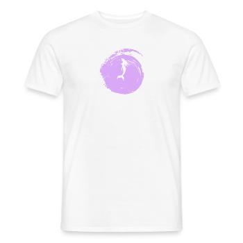 Aileron de sirène Neptune - T-shirt homme - blanc - Devant - AI Model Male 178 dark (178cm)