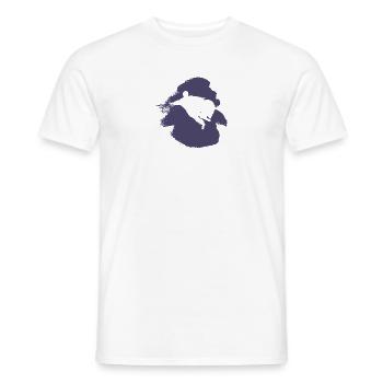 Cascadeur volant en wingsuit - T-shirt homme - blanc - Devant - AI Model Male 178 dark (178cm)