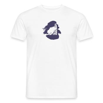 montagnes russes chapiteau montagnes russes - T-shirt homme - blanc - Devant - AI Model Male 178 dark (178cm)