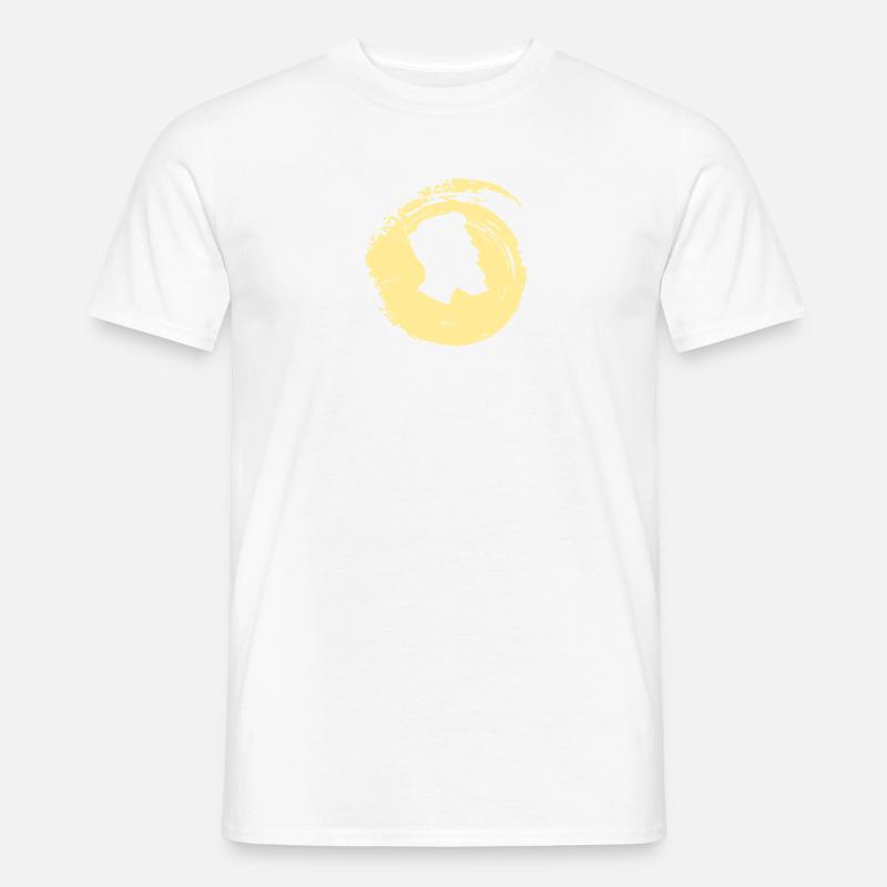 Bart Schnurrbart Gesichtsbehaarung - Männer T-Shirt - Weiß