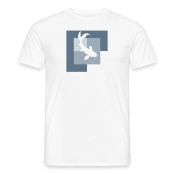 Koi Pond Fish - Men's T-Shirt - white - Front - AI Model Male 178 dark (178cm)