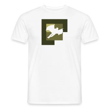 Wingsuit Fliegen Gleiten - Männer T-Shirt - Weiß - Vorne - AI Model Male 178 dark (178cm)