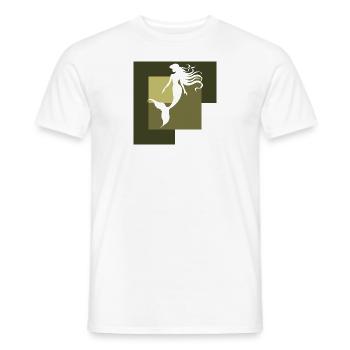 Fabelwesen Neptun Marina - Männer T-Shirt - Weiß - Vorne - AI Model Male 178 dark (178cm)