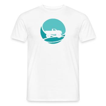 Reifen Gelaende Motorsport - Männer T-Shirt - Weiß - Vorne - AI Model Male 178 dark (178cm)
