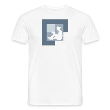 Literatur Bildung - Männer T-Shirt - Weiß - Vorne - AI Model Male 178 dark (178cm)