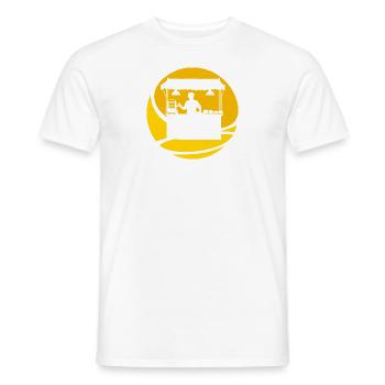 Food truck burger delicious - Men's T-Shirt - white - Front - AI Model Male 178 dark (178cm)