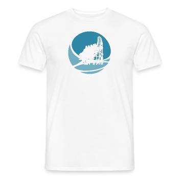 Riesenrad Achterbahn Festzelt - Männer T-Shirt - Weiß - Vorne - AI Model Male 178 dark (178cm)