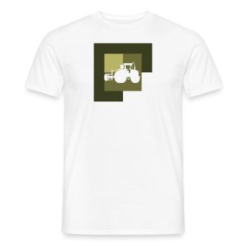 Farmer Hof Bauer - Men's T-Shirt - white - Front - AI Model Male 178 dark (178cm)