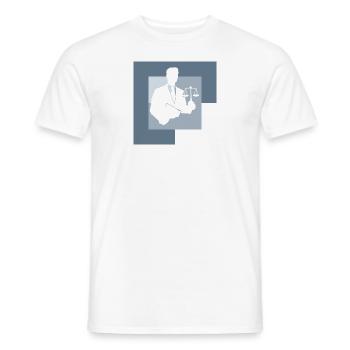 Avocat Tribunal des assurances - T-shirt homme - blanc - Devant - AI Model Male 178 dark (178cm)