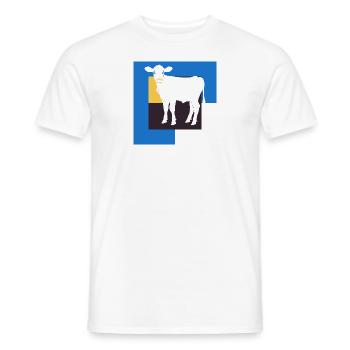 Vegan Bio Tierschutz - Männer T-Shirt - Weiß - Vorne - AI Model Male 178 dark (178cm)