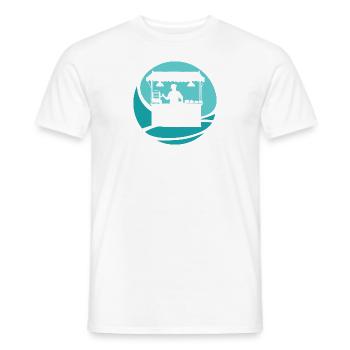 Snack delicious burger - Men's T-Shirt - white - Front - AI Model Male 178 dark (178cm)