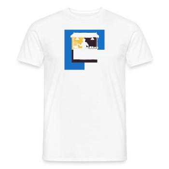 Burgers de restauration rapide - T-shirt homme - blanc - Devant - AI Model Male 178 dark (178cm)