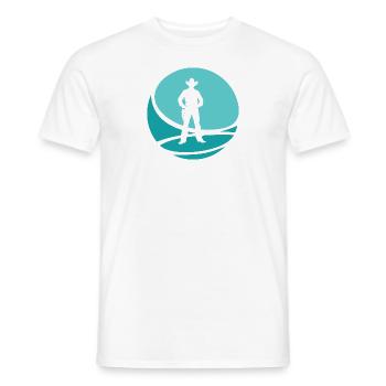 Cowboy Western - Männer T-Shirt - Weiß - Vorne - AI Model Male 178 dark (178cm)