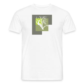 Ascension en crampons de singe - T-shirt homme - blanc - Devant - AI Model Male 178 dark (178cm)
