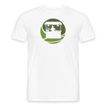 Repas de hamburger - T-shirt homme - blanc - Devant - AI Model Male 178 dark (178cm)