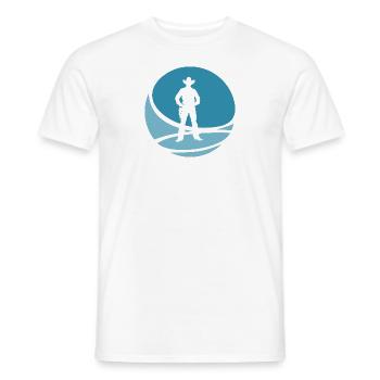 Cowboy Cowboystiefel Sheriff - Männer T-Shirt - Weiß - Vorne - AI Model Male 178 dark (178cm)