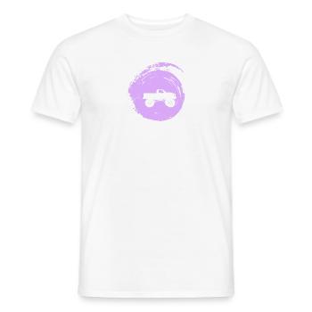 Tires Off-Road Vehicles Off-Road Vehicles - Men's T-Shirt - white - Front - AI Model Male 178 dark (178cm)