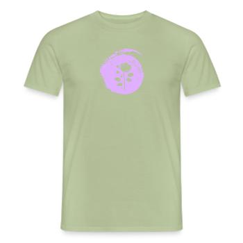Arrosoir Fleuriste Flower Power - T-shirt homme - vert sauge - Devant - AI Model Male 178 light (178cm)