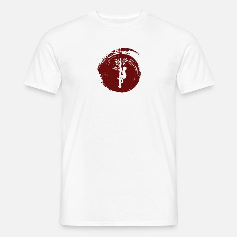 Kletteraffe Kletterer - Männer T-Shirt - Weiß