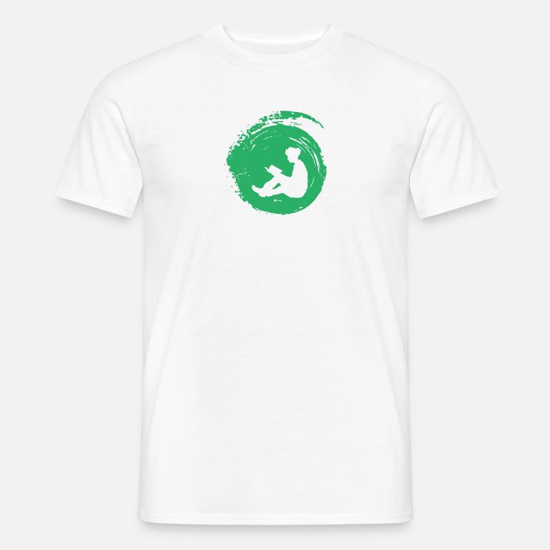Lesen Buch - Männer T-Shirt - Weiß