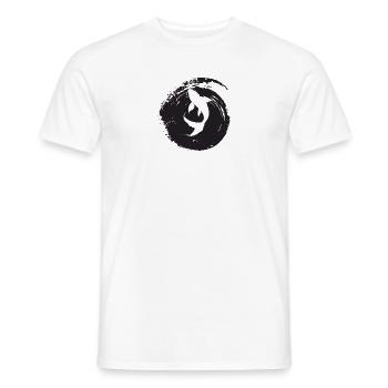 Poisson Koi - T-shirt homme - blanc - Devant - AI Model Male 178 dark (178cm)