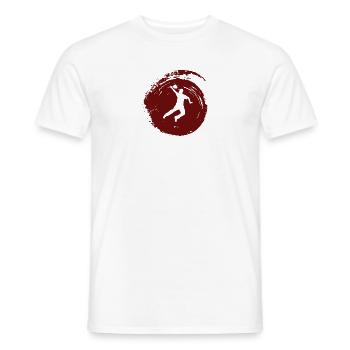 Sacs de tournoi Cornhole - T-shirt homme - blanc - Devant - AI Model Male 178 dark (178cm)