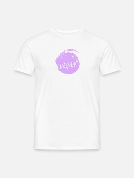 Vegan Pflanzlich Tierschutz - Männer T-Shirt - Weiß