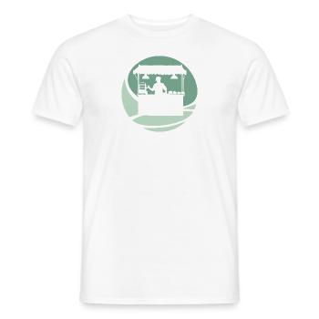 Burger Snack Restauration rapide - T-shirt homme - blanc - Devant - AI Model Male 178 dark (178cm)