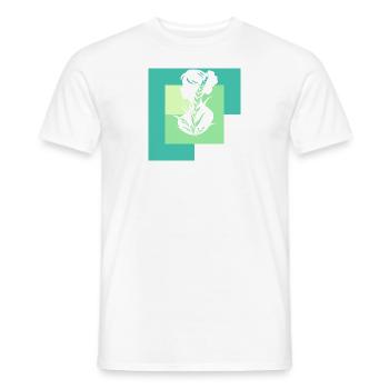Bien-être animal végétalien - T-shirt homme - blanc - Devant - AI Model Male 178 dark (178cm)