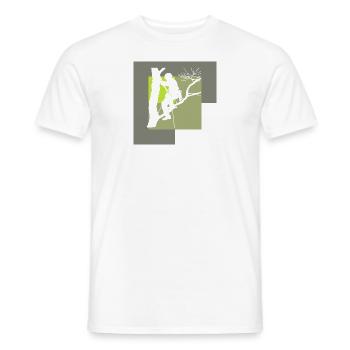 Climbing Monkey Tree Climbing - Men's T-Shirt - white - Front - AI Model Male 178 dark (178cm)
