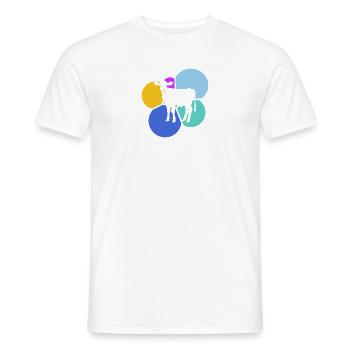 Végétalien, Végétal, Bio - T-shirt homme - blanc - Devant - AI Model Male 178 dark (178cm)