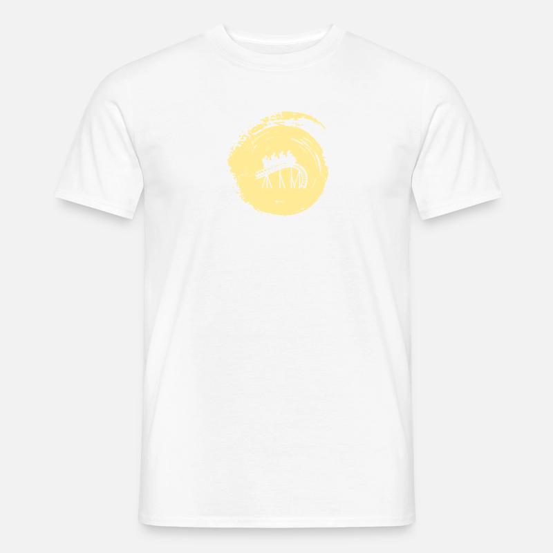 Achterbahn rollercoaster - Männer T-Shirt - Weiß